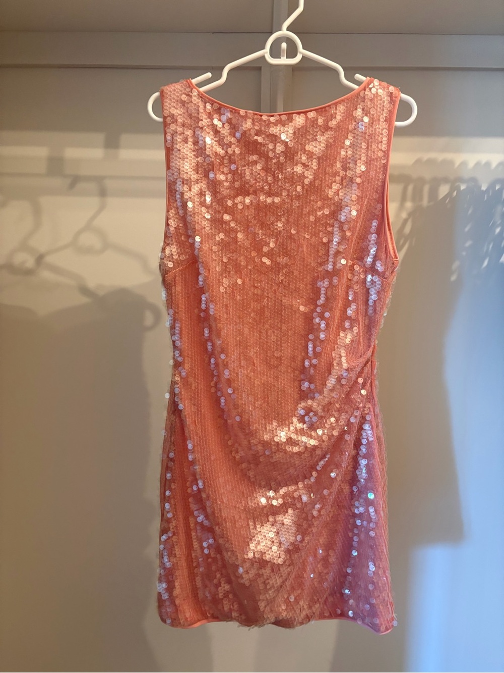 STAUD Coral Sleeveless Sequin Dress